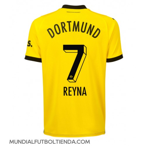 Camiseta Borussia Dortmund Giovanni Reyna #7 Primera Equipación Replica 2023-24 mangas cortas